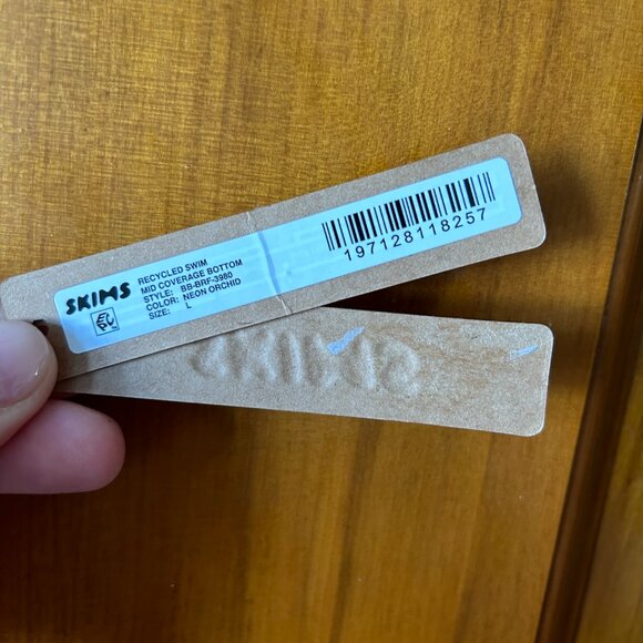 SKIMS Recycled Swim Mid-Coverage Bottoms (Large) - Picture 3 of 3